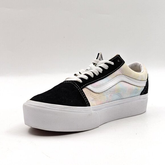 VANS Unisex Old Skool Pastel Clouds Stacked Black Sneakers size M7.5 W9 - Picture 4 of 11
